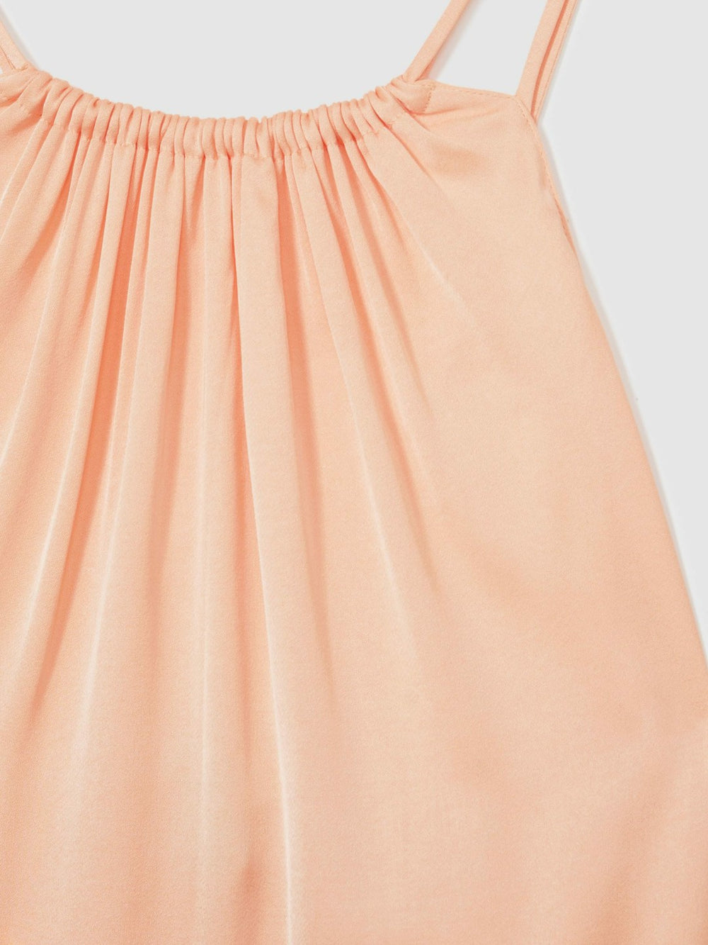 Petite Satin Halterneck Maxi Dress Peach | Womens