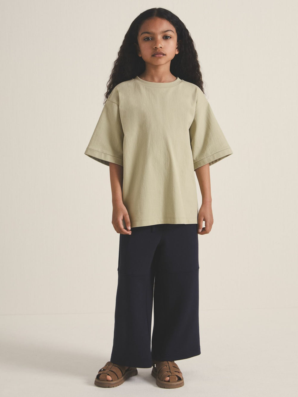 13-14 yrs  | Les 100 Ciels Oversize T-Shirt Sage | Children