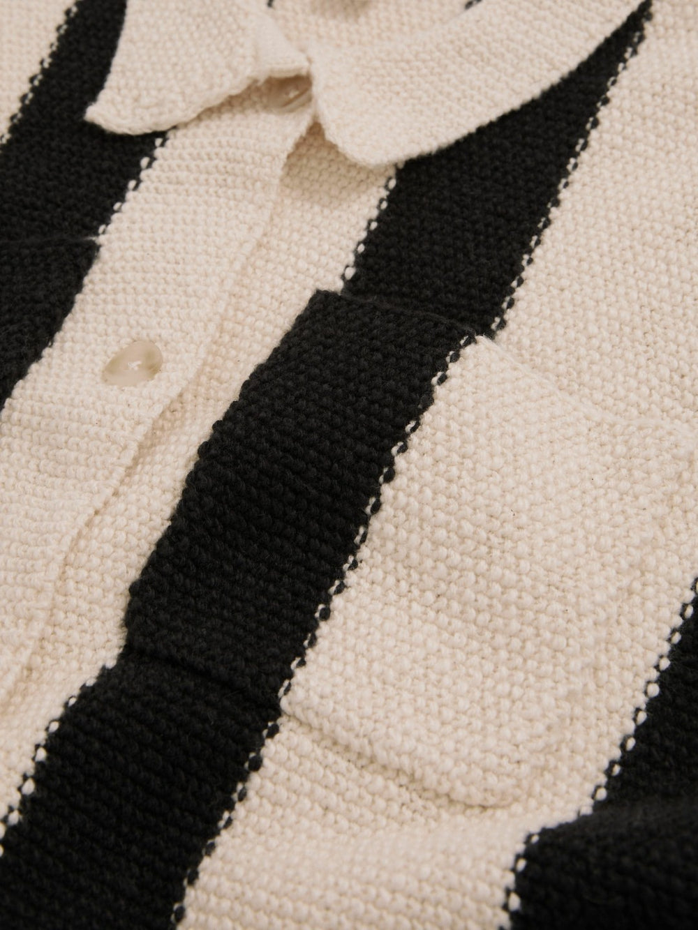 9-13 yrs  | Les 100 Ciels Stripe Knit Shirt Black | Children