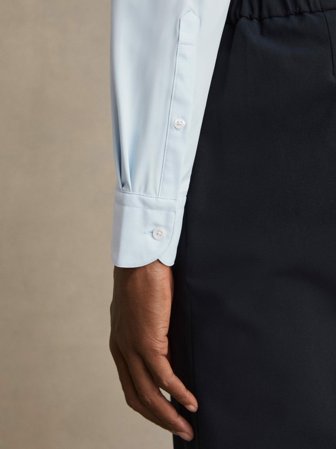 Long-Sleeve Travel Shirt Soft Blue | Mens
