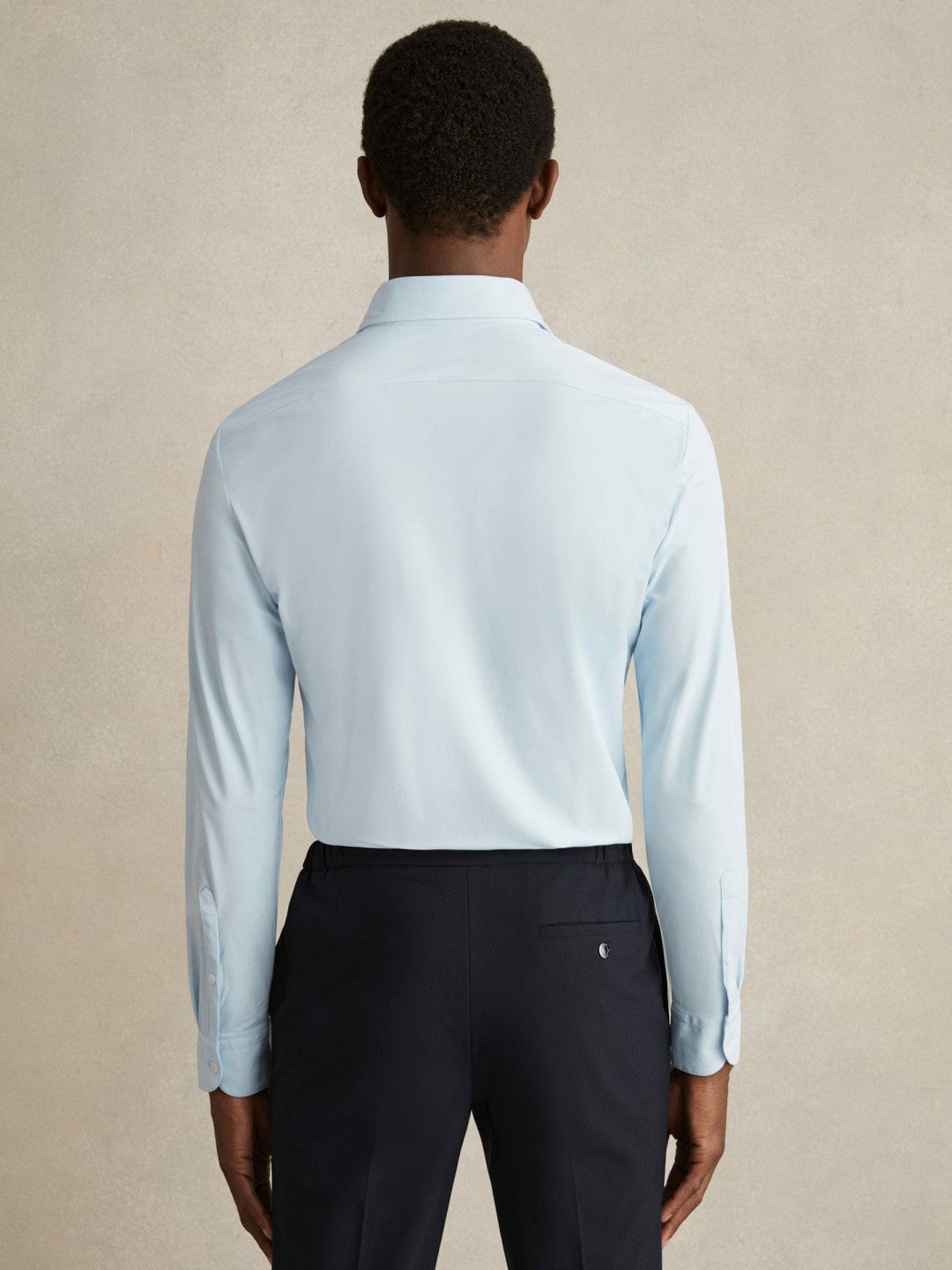 Long-Sleeve Travel Shirt Soft Blue | Mens