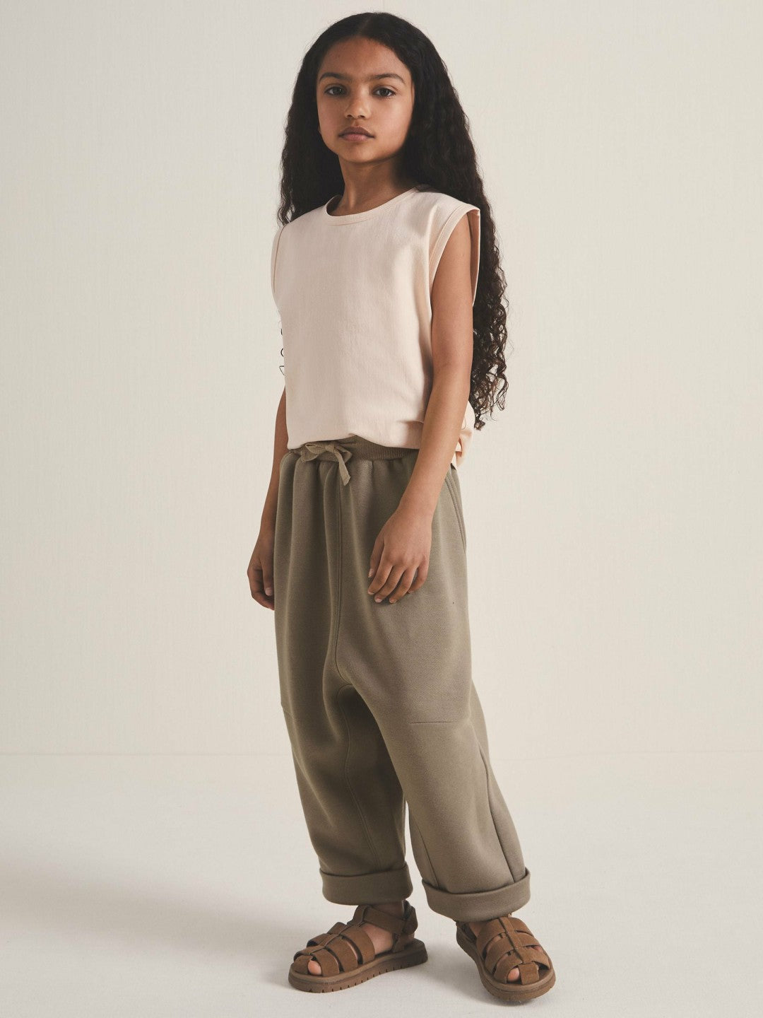 9-13 yrs  | Les 100 Ciels Jersey Joggers Mink | Children