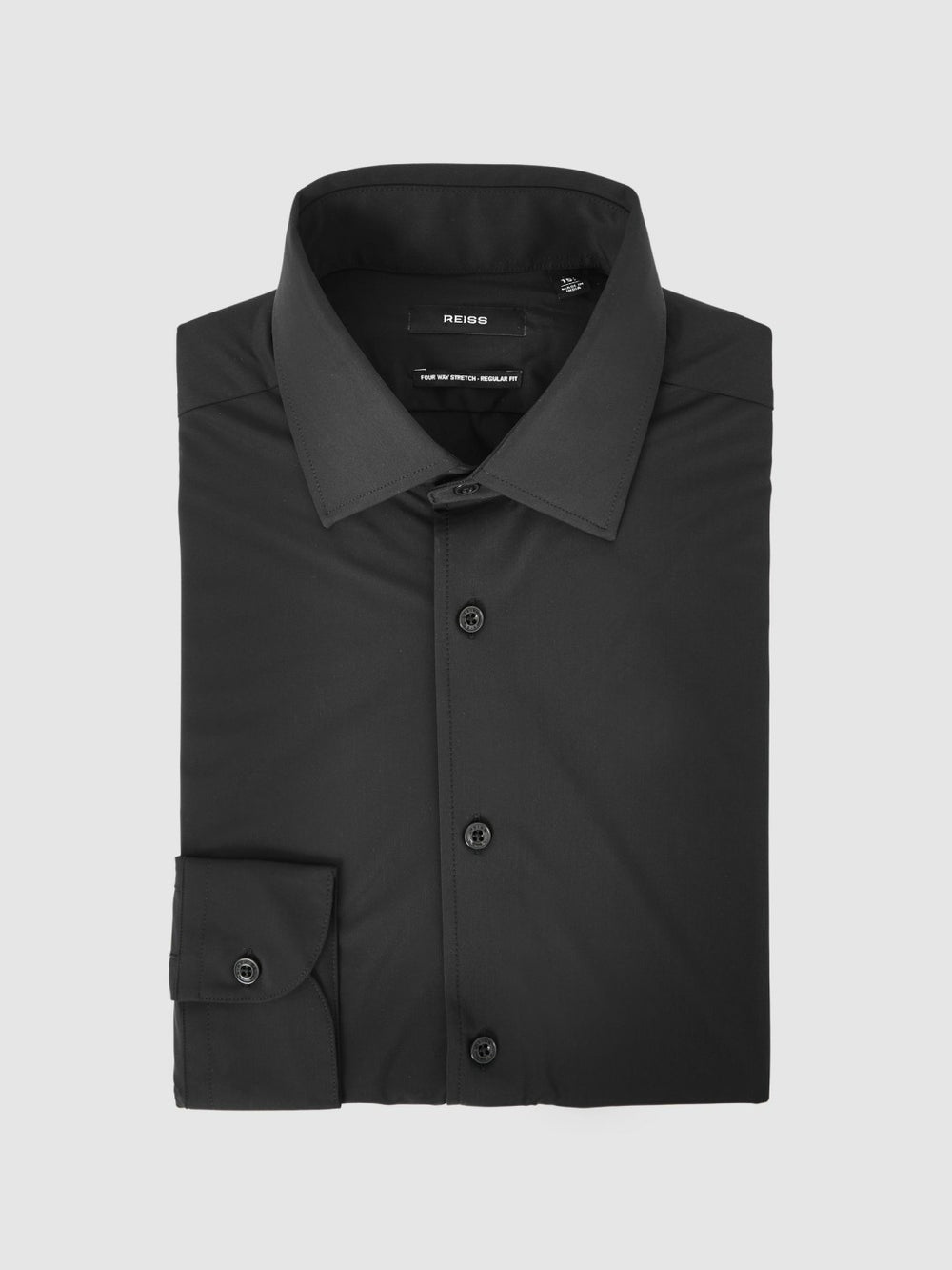 Long-Sleeve Travel Shirt Black | Mens