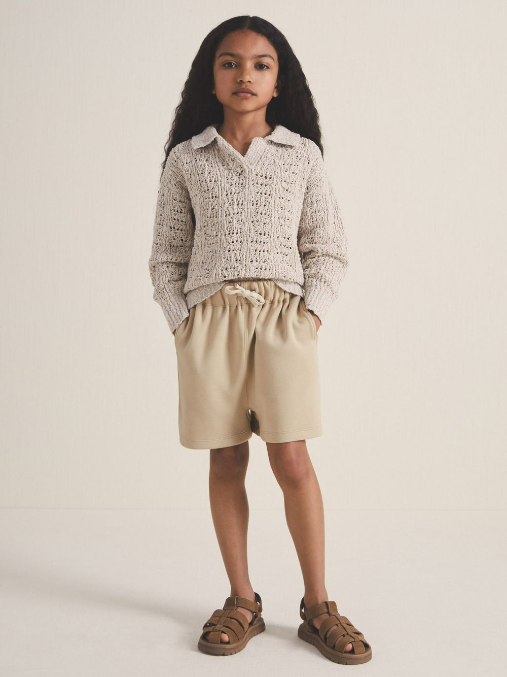 13-14 yrs | Les 100 Ciels Jersey Shorts Sage | Children