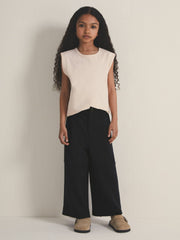 9-13 yrs  | Les 100 Ciels Wide-Leg Joggers Navy | Children