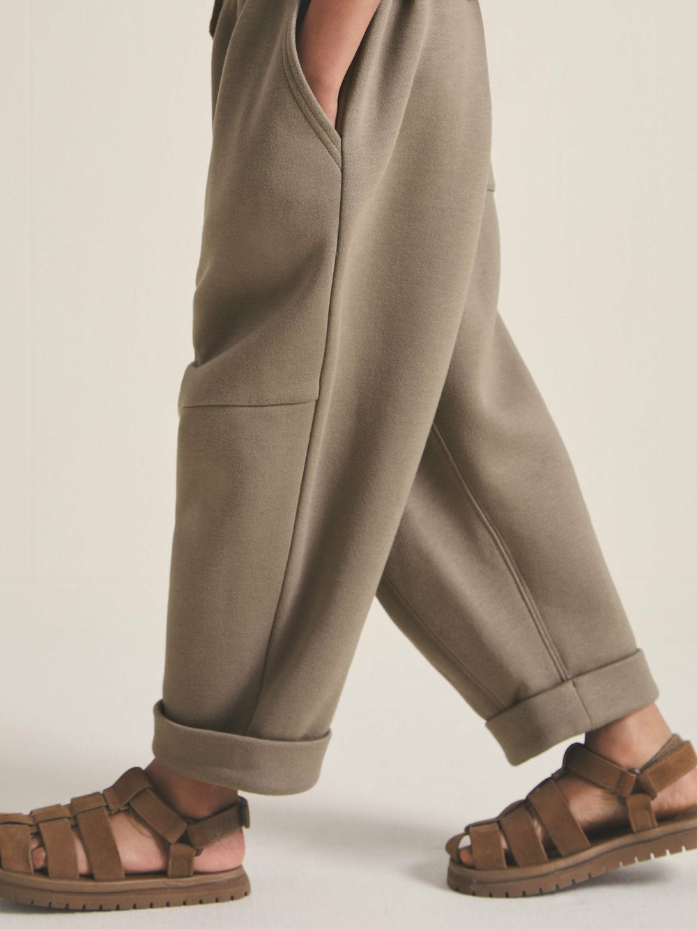 13-14 yrs  | Les 100 Ciels Jersey Joggers Mink | Children