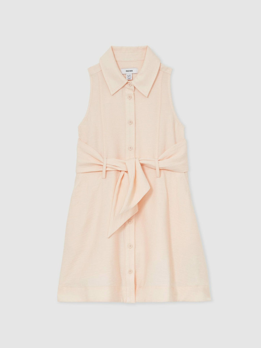 4-9 yrs Tie-Waist Collared Dress Pink | Children