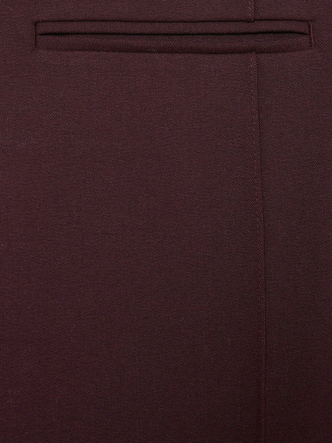 High Rise Flared Trousers Burgundy | Womens