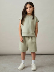 4-9 yrs Modal-Blend Sweatshirt And Shorts Set Sage | Children