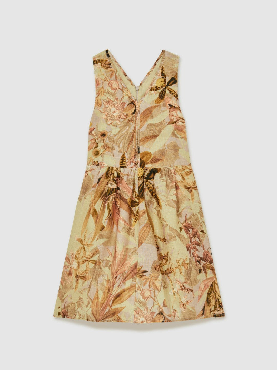 9-13 yrs  | NYBG Floral-Print Midi Dress Khaki | Children