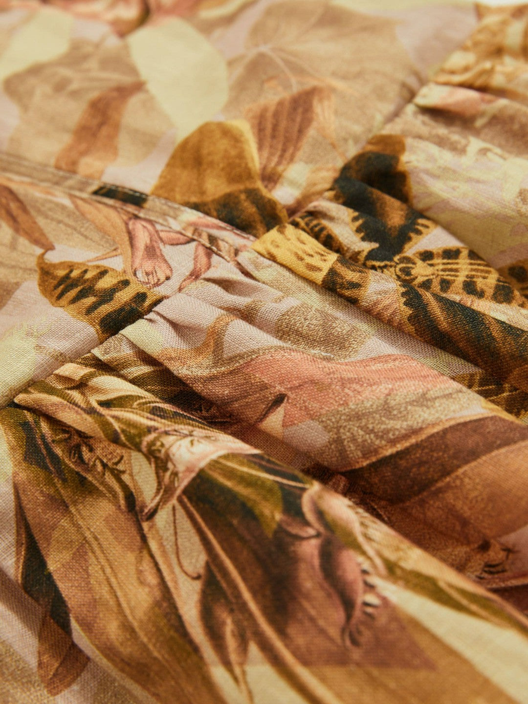 9-13 yrs  | NYBG Floral-Print Midi Dress Khaki | Children