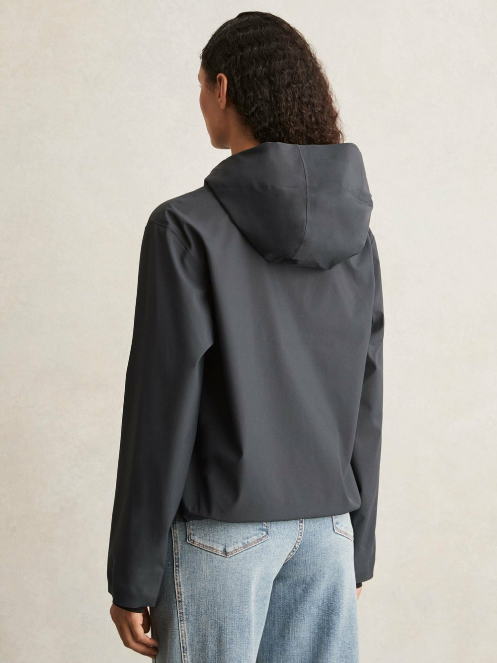 Rains Hardshell Short Jacket Navy | Womens