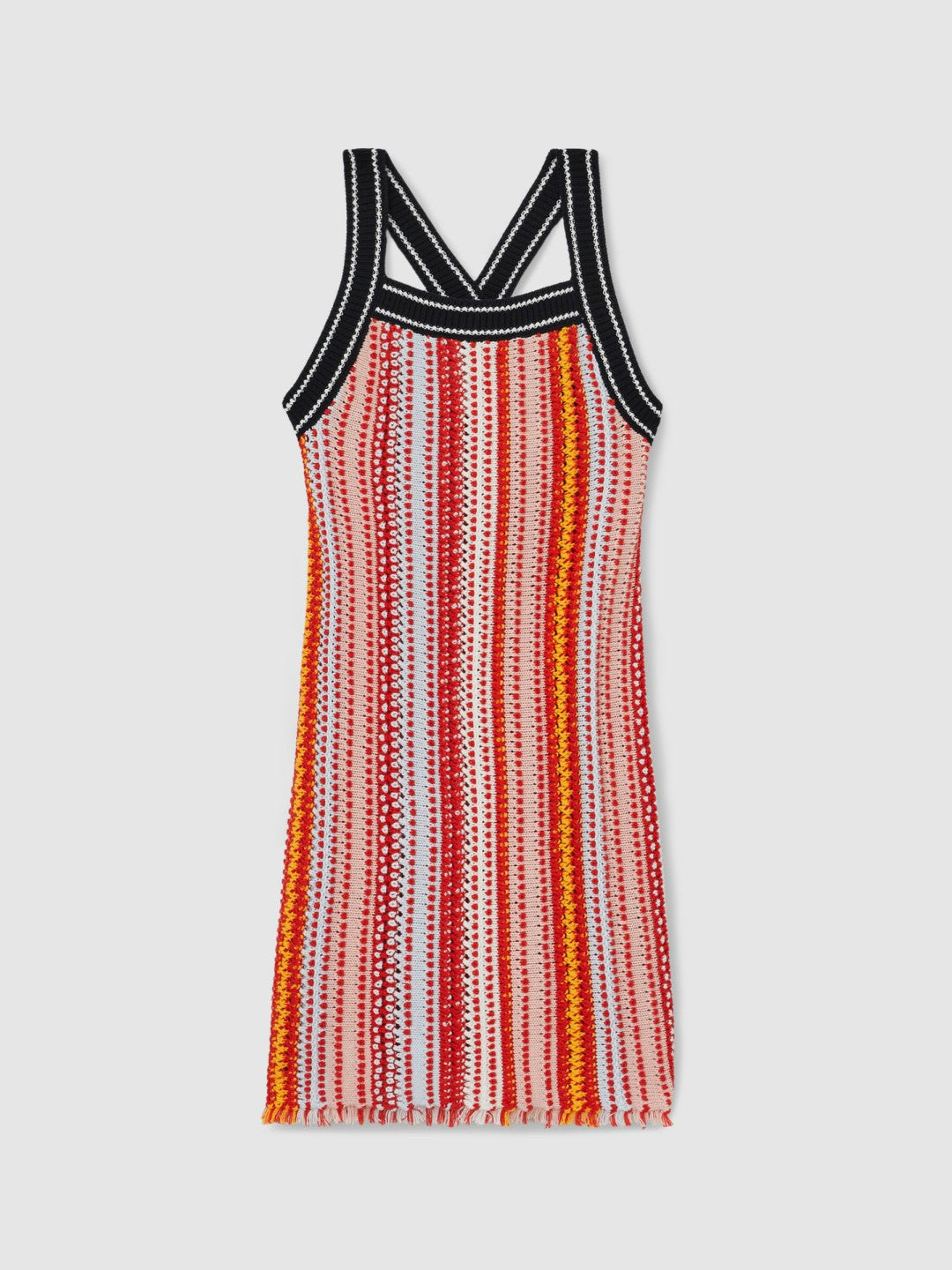 4-9 yrs Cotton Striped Knit Dress Multi | Children