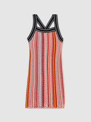4-9 yrs Cotton Striped Knit Dress Multi | Children