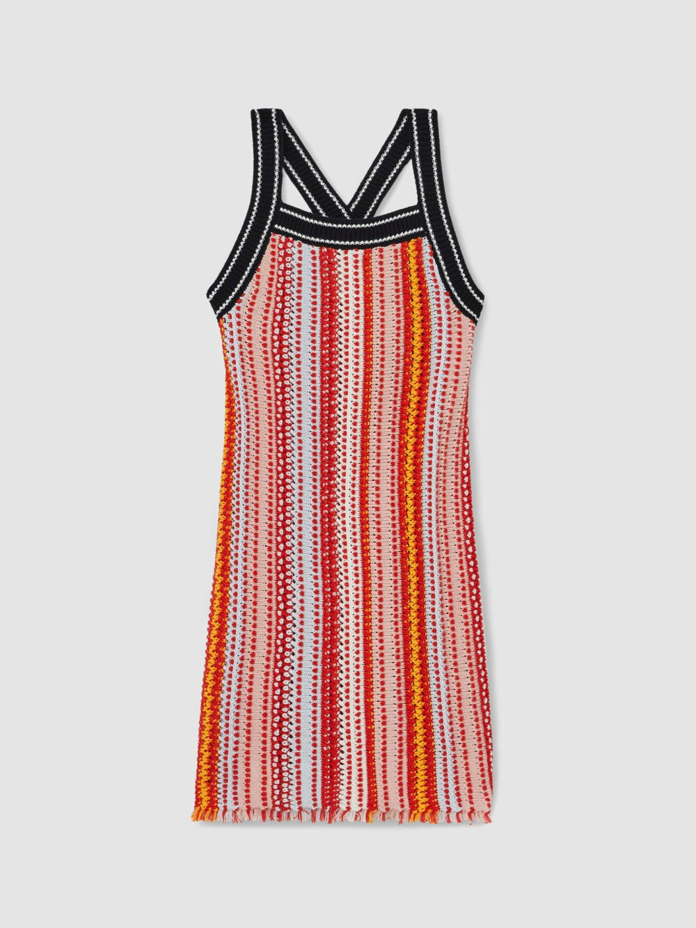 9-13 yrs Cotton Striped Knit Dress Multi | Children