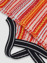 9-13 yrs Cotton Striped Knit Dress Multi | Children