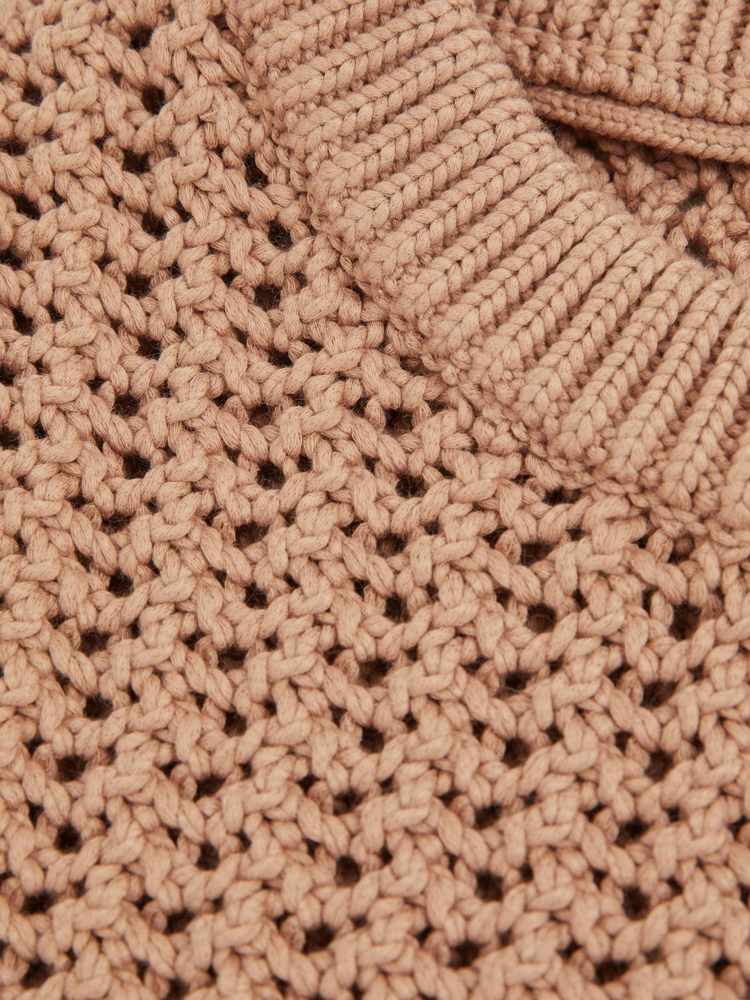 Cotton-Blend Crochet Vest Soft Camel | Mens