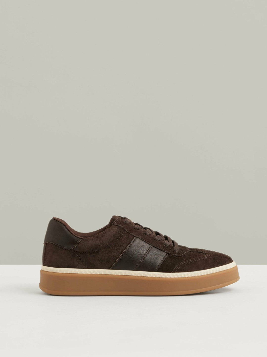 Suede Low-Top Trainers Chocolate | Womens