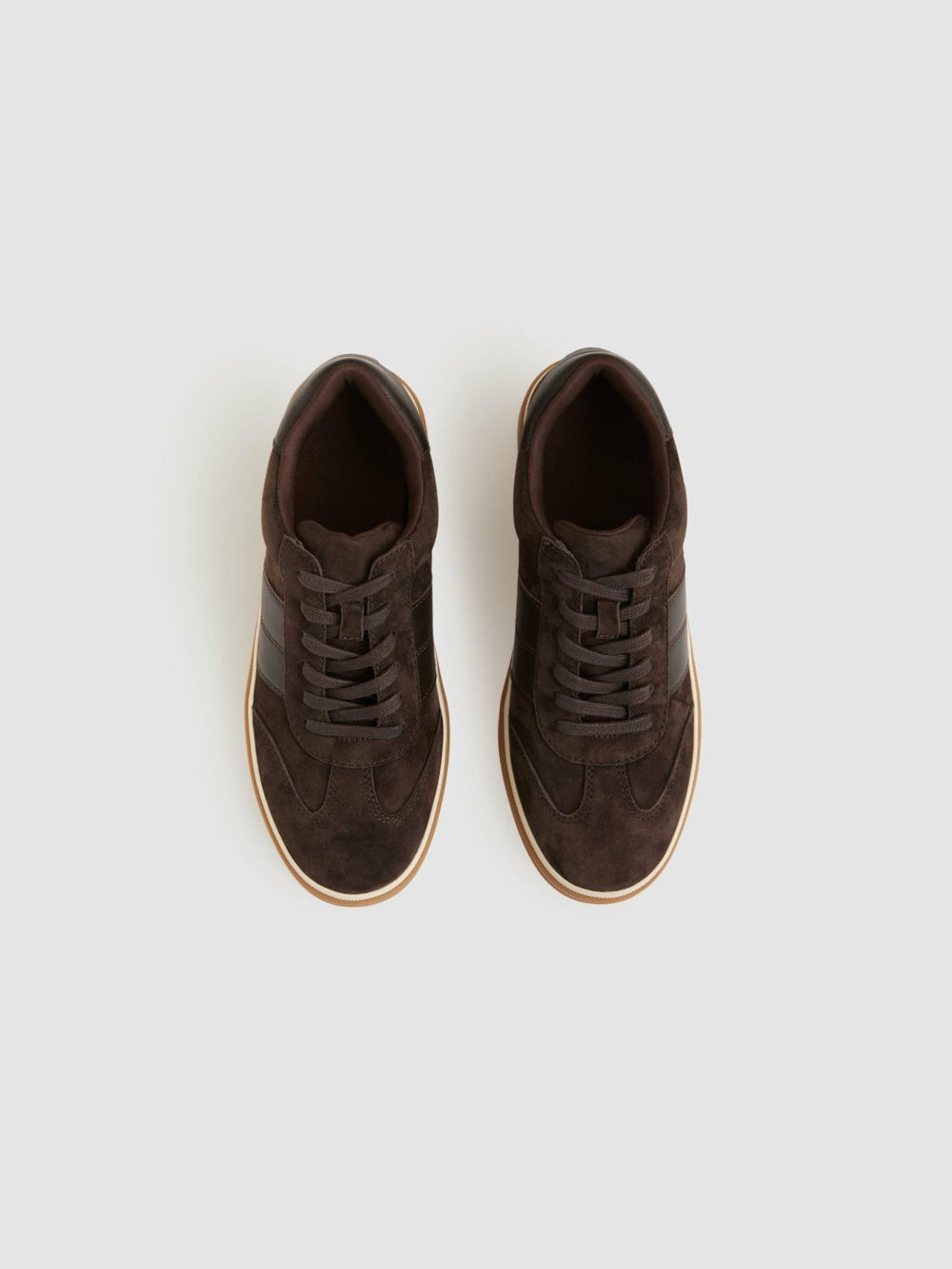 Suede Low-Top Trainers Chocolate | Womens