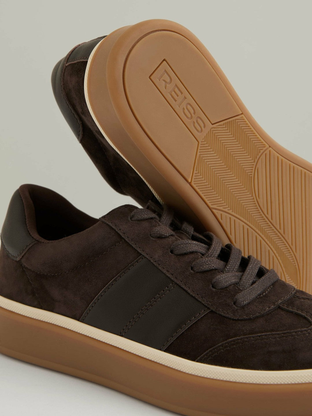 Suede Low-Top Trainers Chocolate | Womens