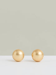 Polished Ball Huggie Earrings Gold | Womens