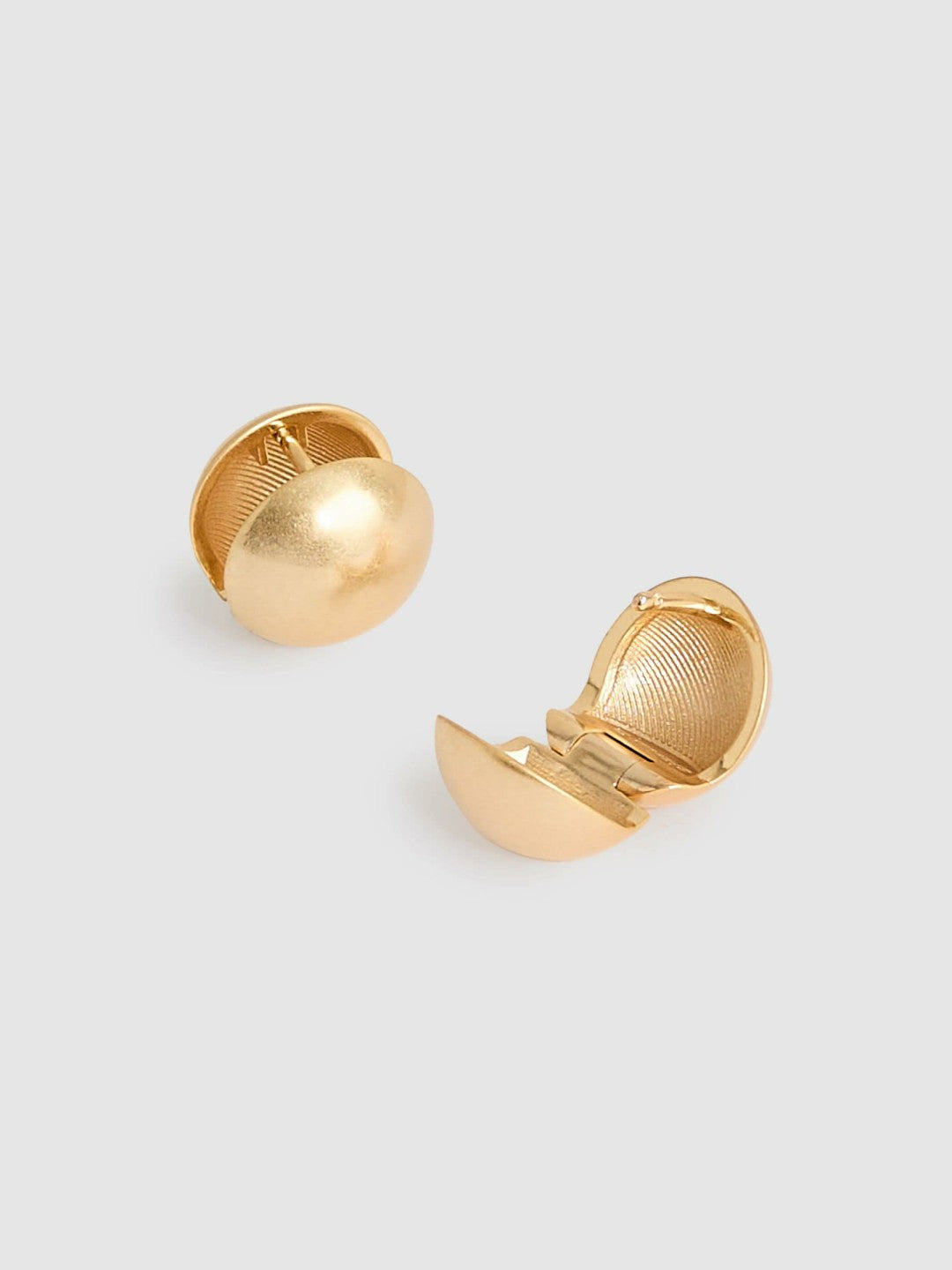 Polished Ball Huggie Earrings Gold | Womens