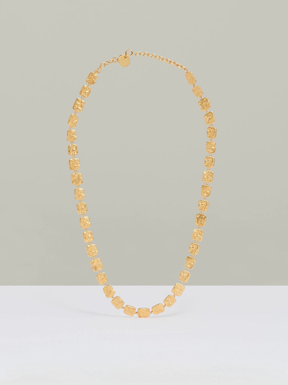 Molten Square Necklace Gold Tone | Womens
