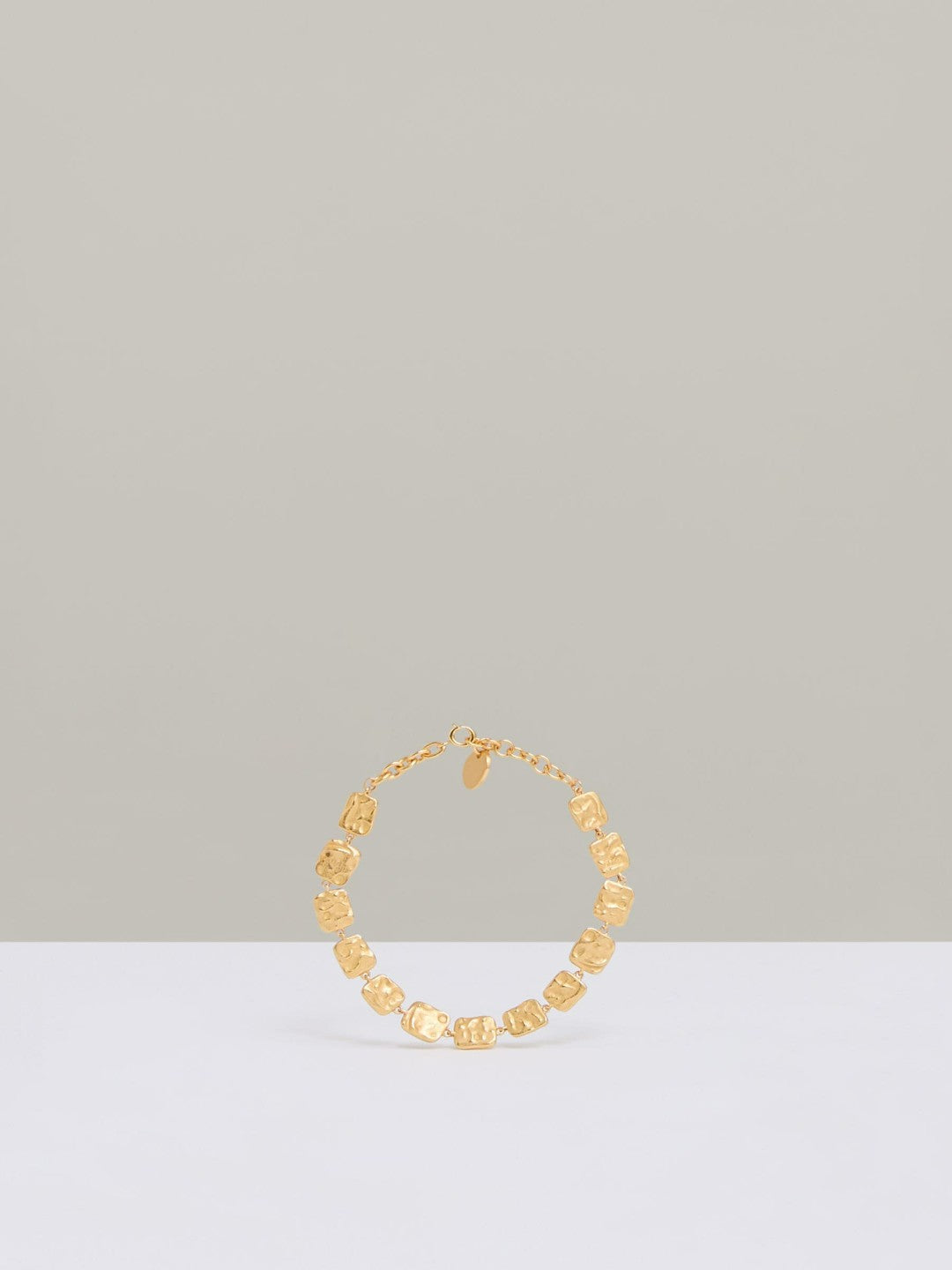 Molten Square Bracelet Gold Tone | Womens