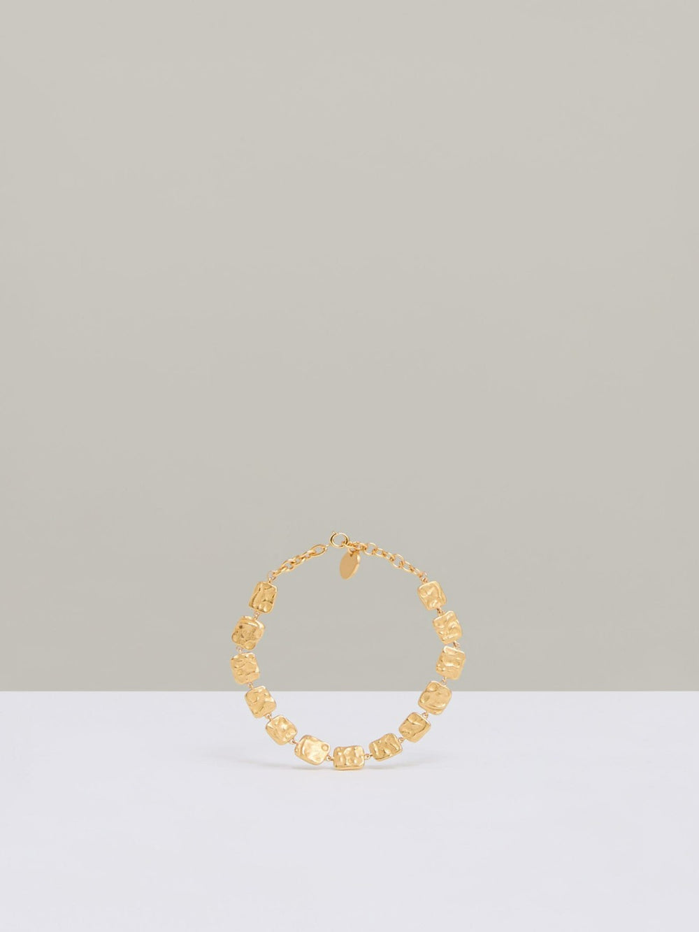 Molten Square Bracelet Gold Tone | Womens
