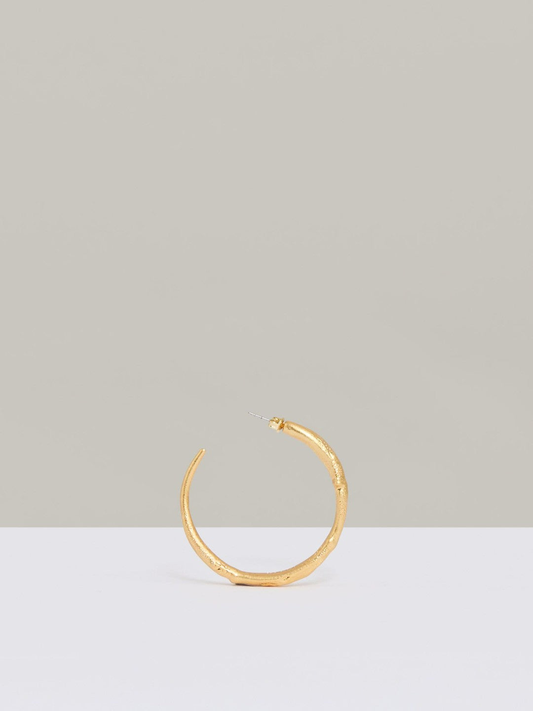 Molten Hoop Earrings Gold Tone | Womens