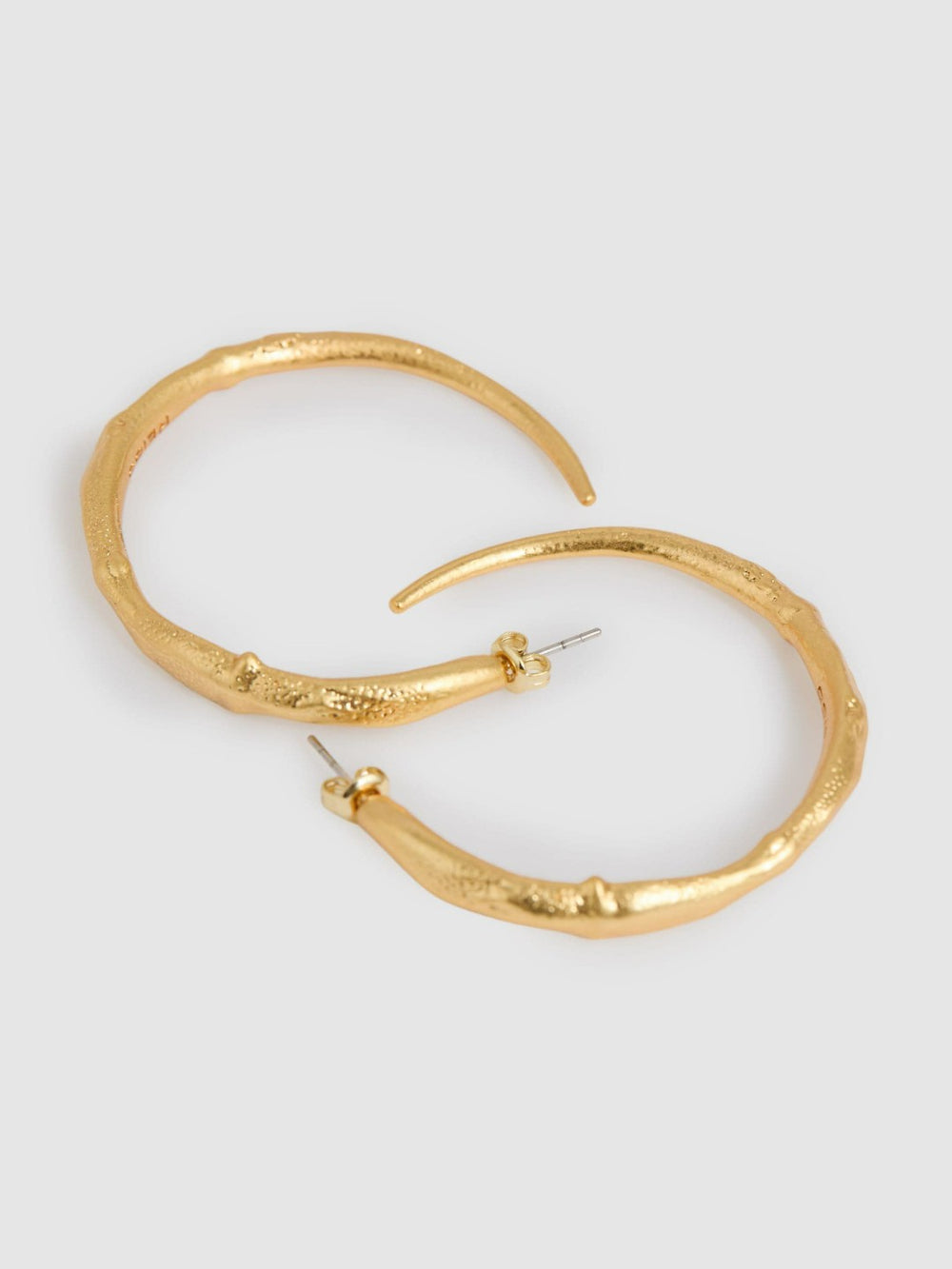 Molten Hoop Earrings Gold Tone | Womens