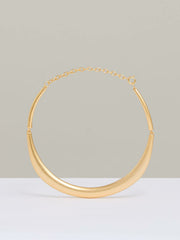 Polished Curve Choker Gold Tone | Womens