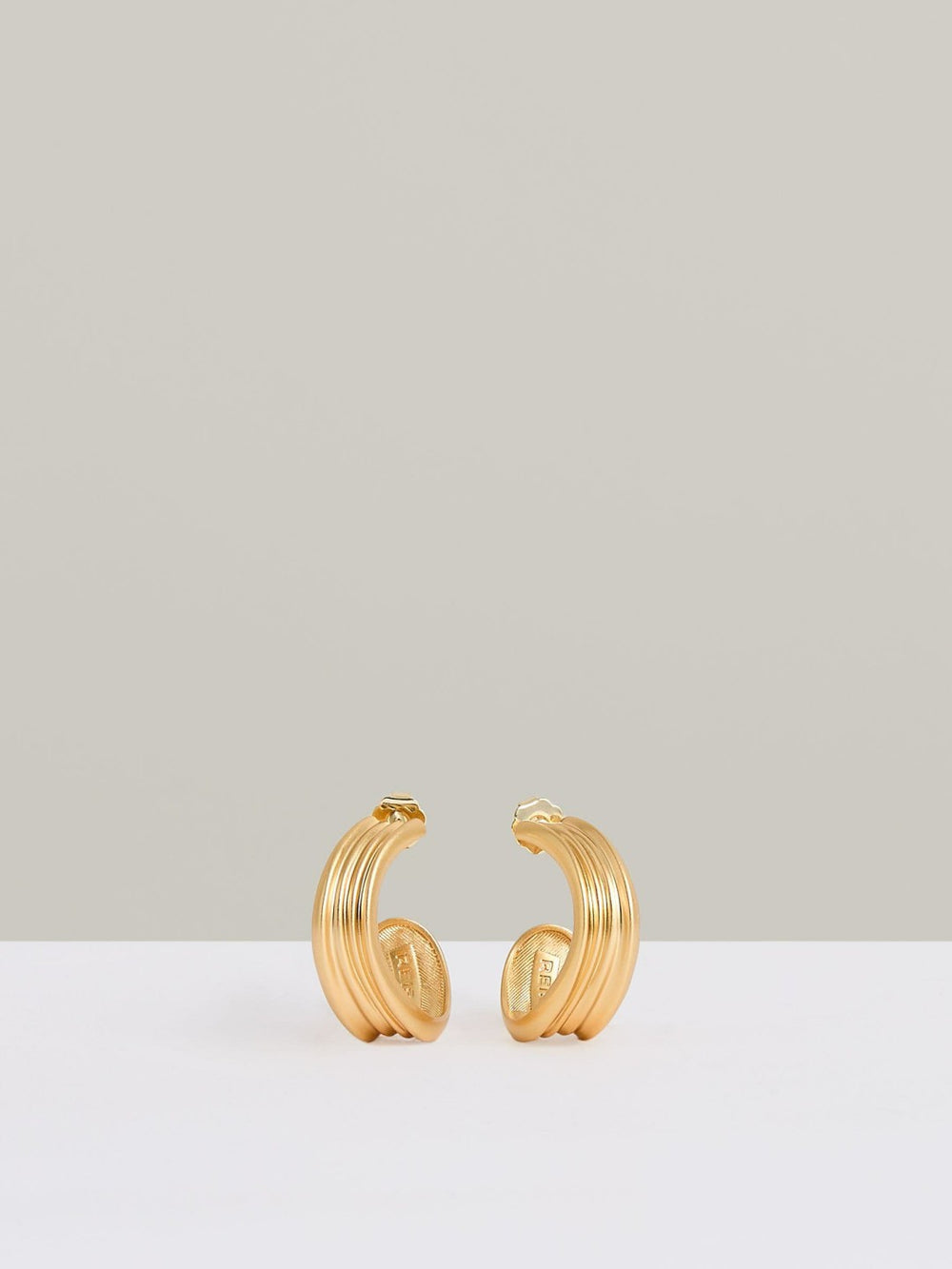 Fluid Hoop Earrings Gold Tone | Womens