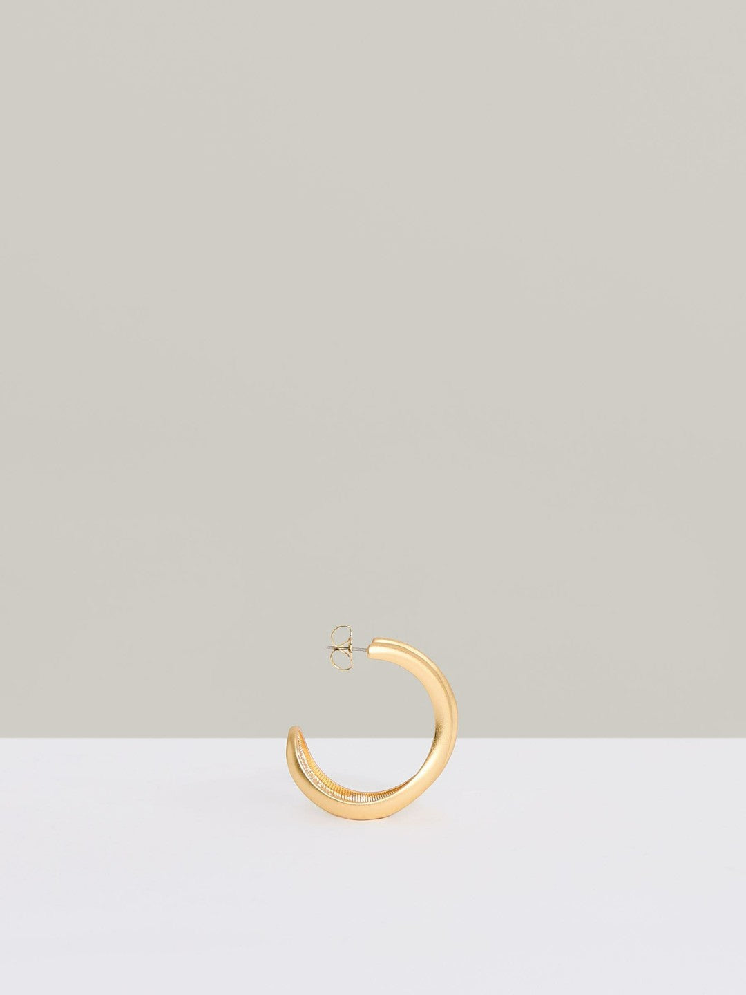 Fluid Hoop Earrings Gold Tone | Womens