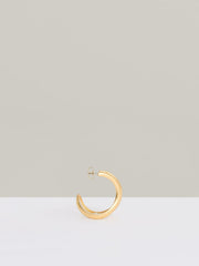 Fluid Hoop Earrings Gold Tone | Womens