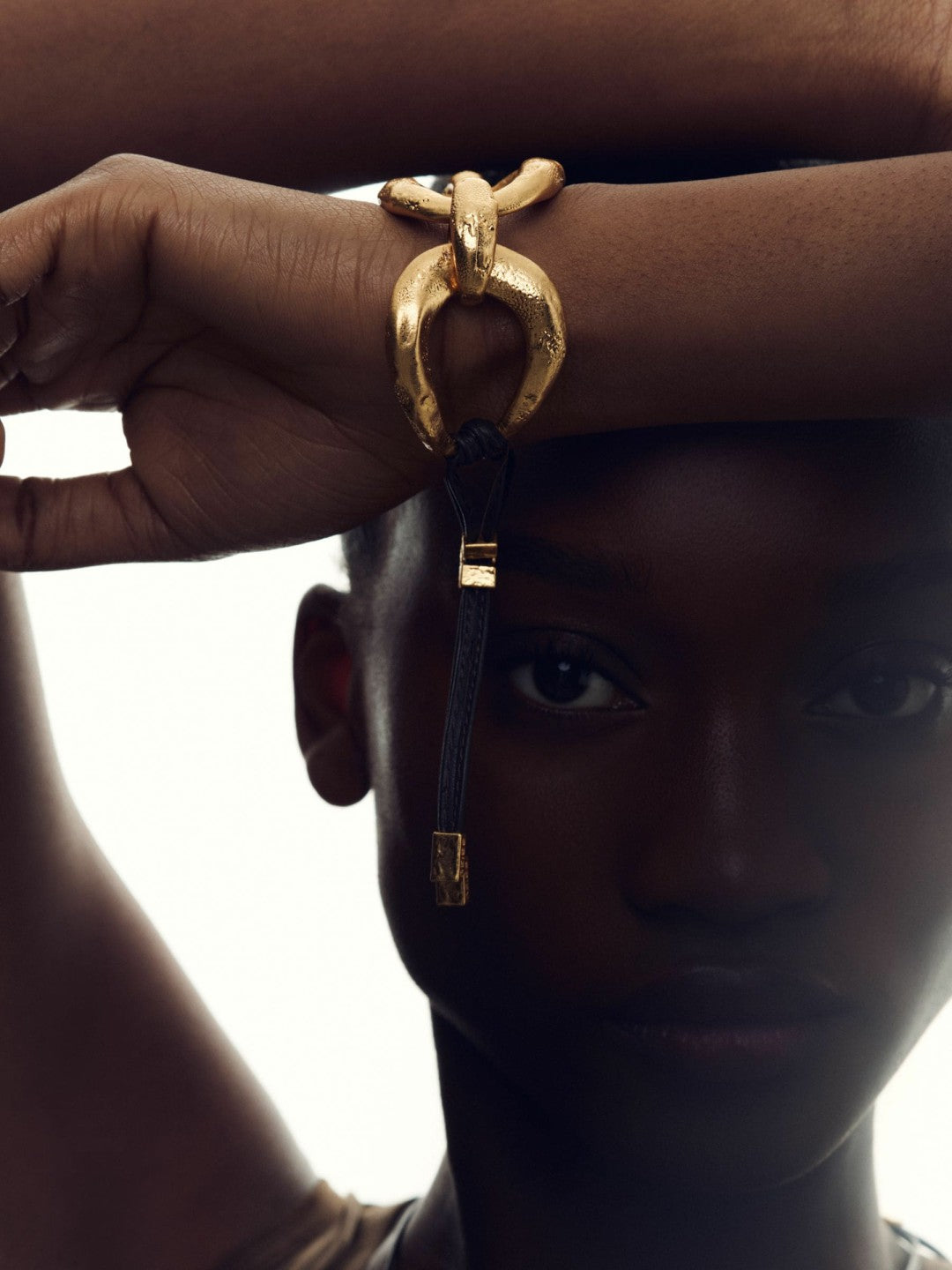Molten Link Bracelet Gold Tone | Womens