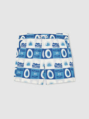 | Ché Sunset-Print Swim Shorts Blue Multi | Mens