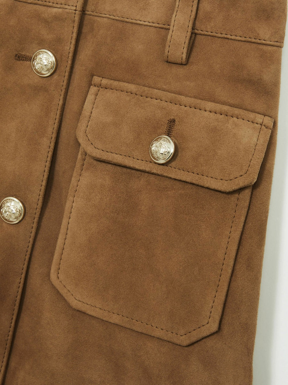 4-9 yrs Suede Flap Pocket Skirt Tan | Children