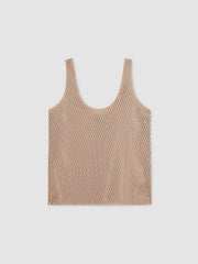 Atelier Laser-Cut Vest Top Taupe | Womens