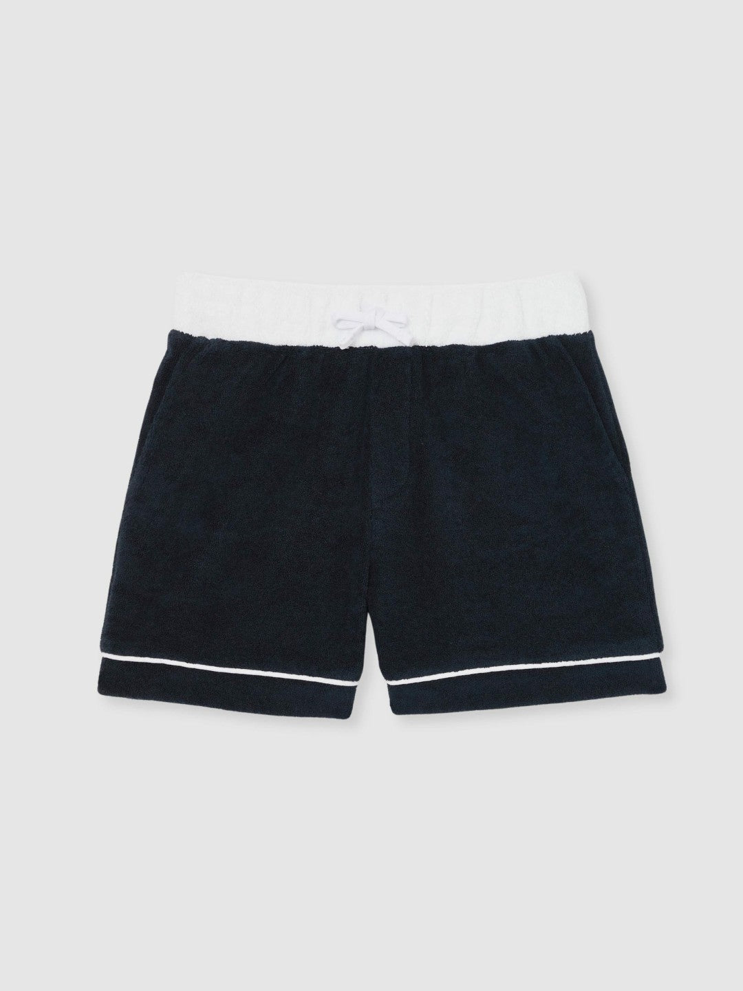 3-9 yrs Velour Colour-Block Shorts Blue Multi | Children