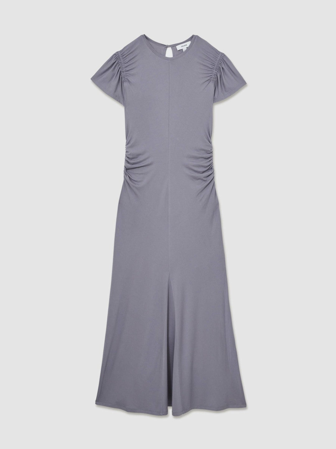 Modal Blend Ruched Jersey Dress Grey | Womens