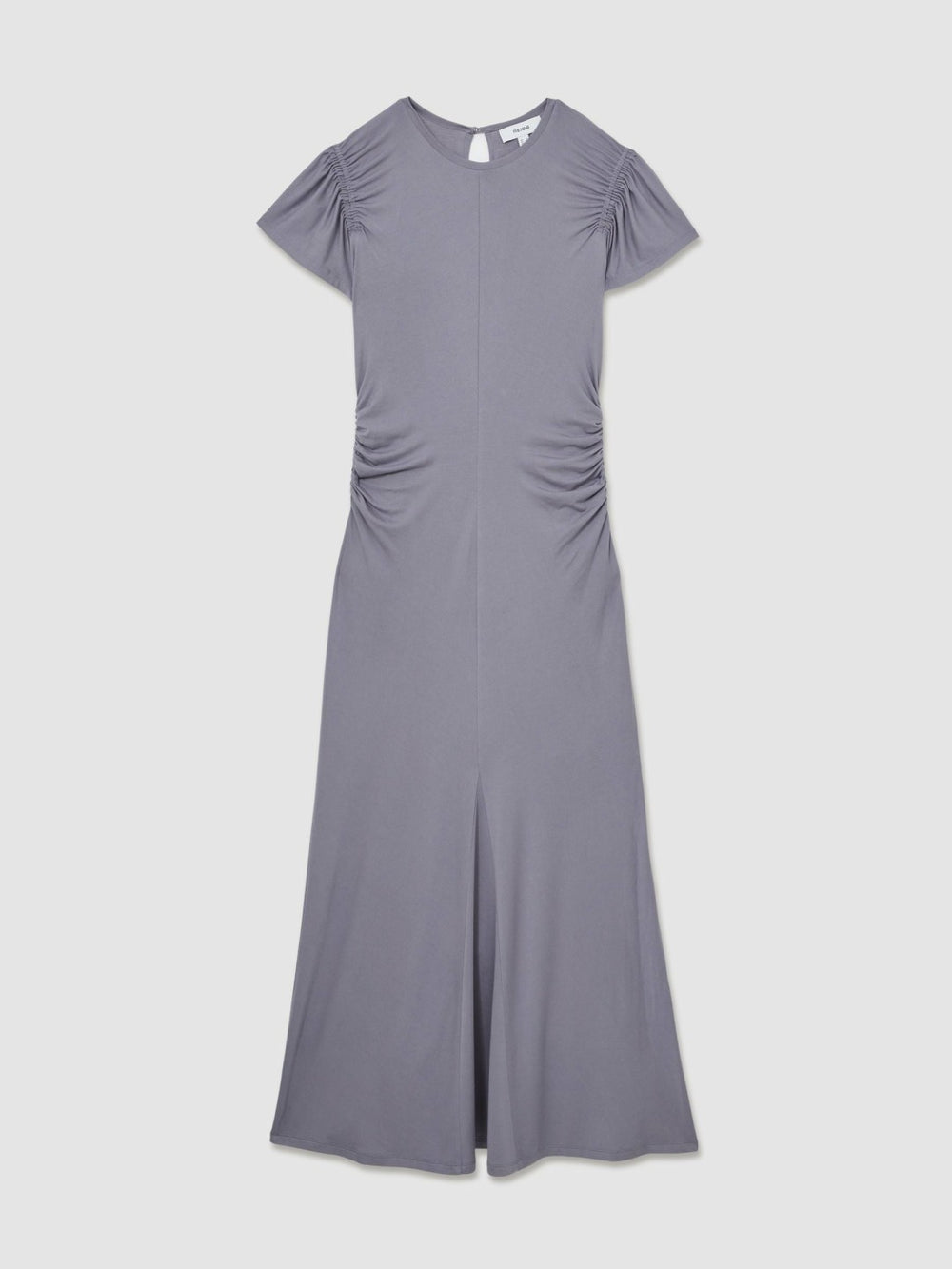 Modal Blend Ruched Jersey Dress Grey | Womens