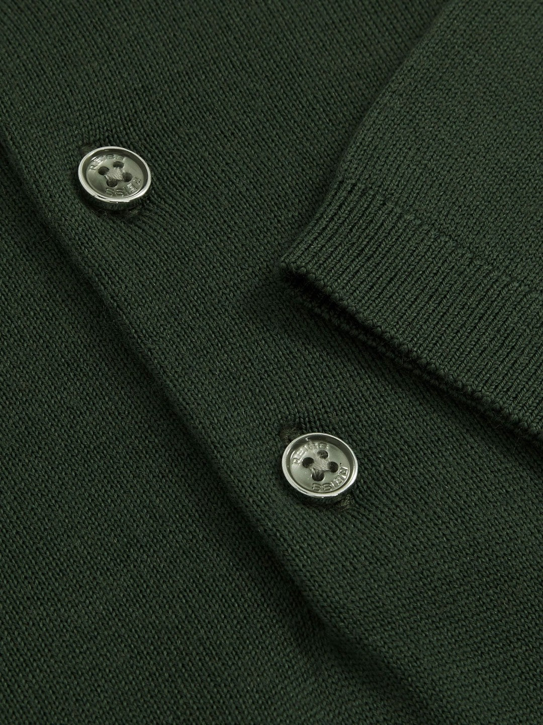 Merino Wool Short-Sleeve Polo Shirt Kale Green | Mens