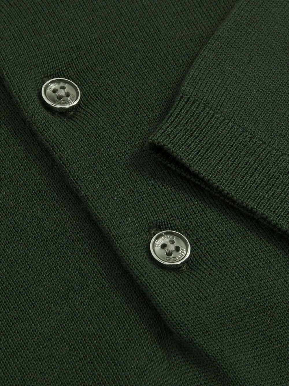 Merino Wool Short-Sleeve Polo Shirt Kale Green | Mens
