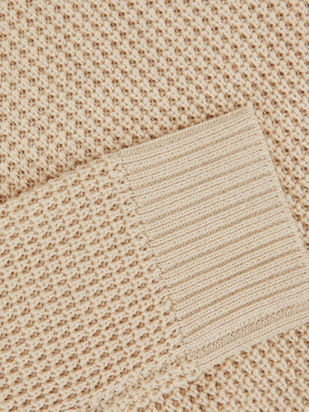Paige Cotton Waffle-Knit Sweater Natural | Mens