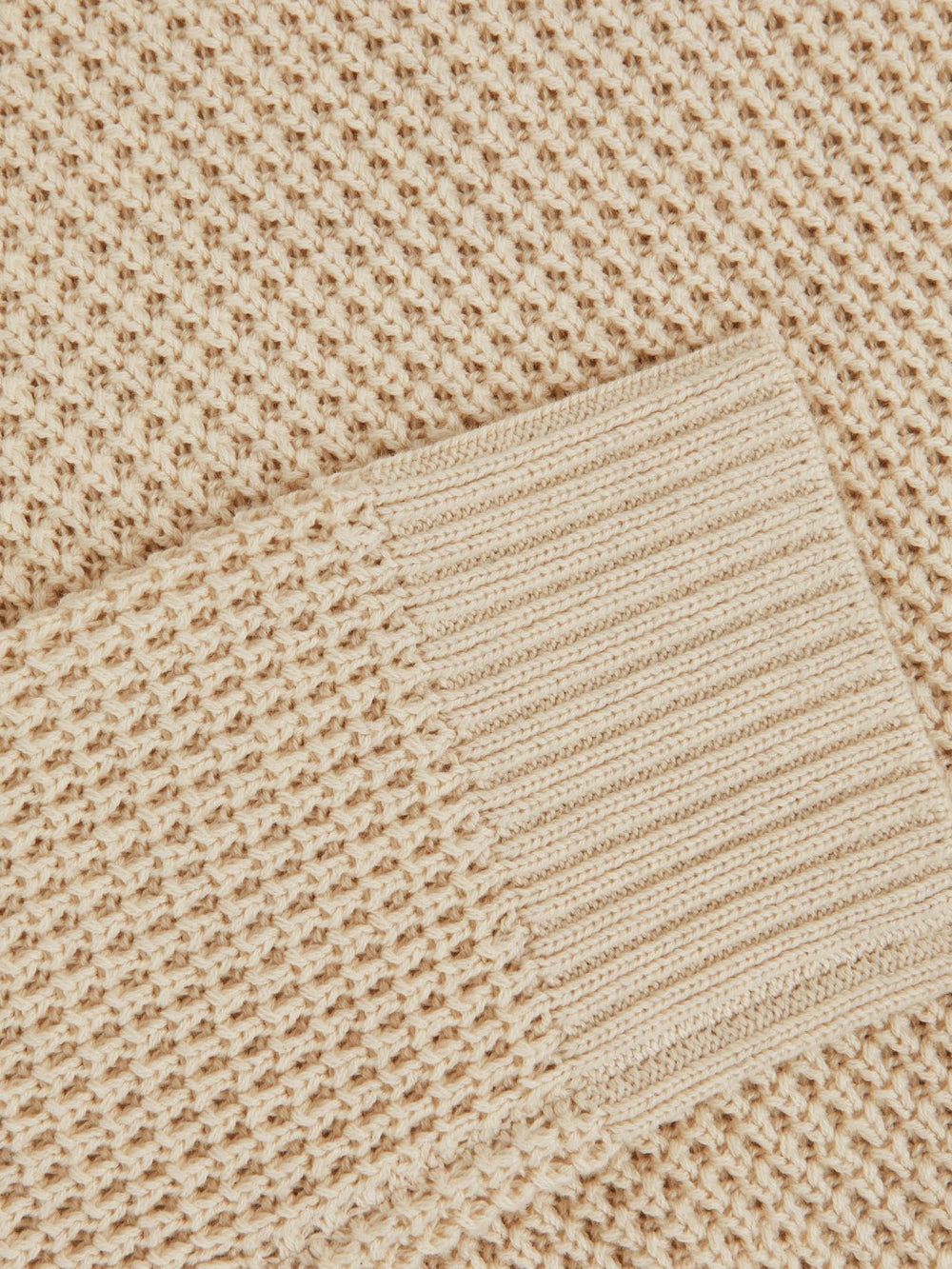 Paige Cotton Waffle-Knit Sweater Natural | Mens