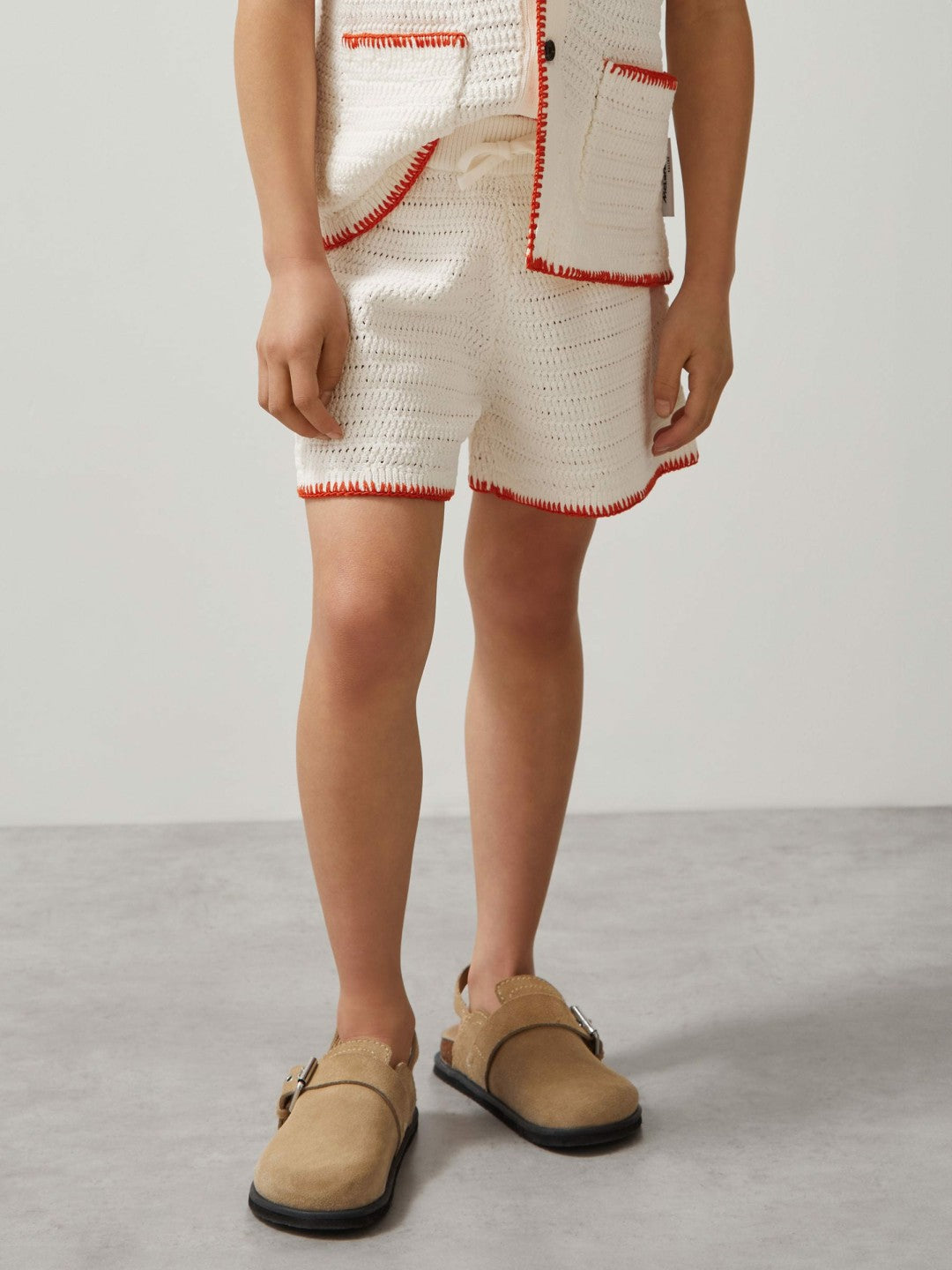 3-9 yrs McLaren F1 Team Crochet Shorts Off White/Orange | Children