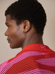 | Ché Wave Crochet Shirt Pink | Mens