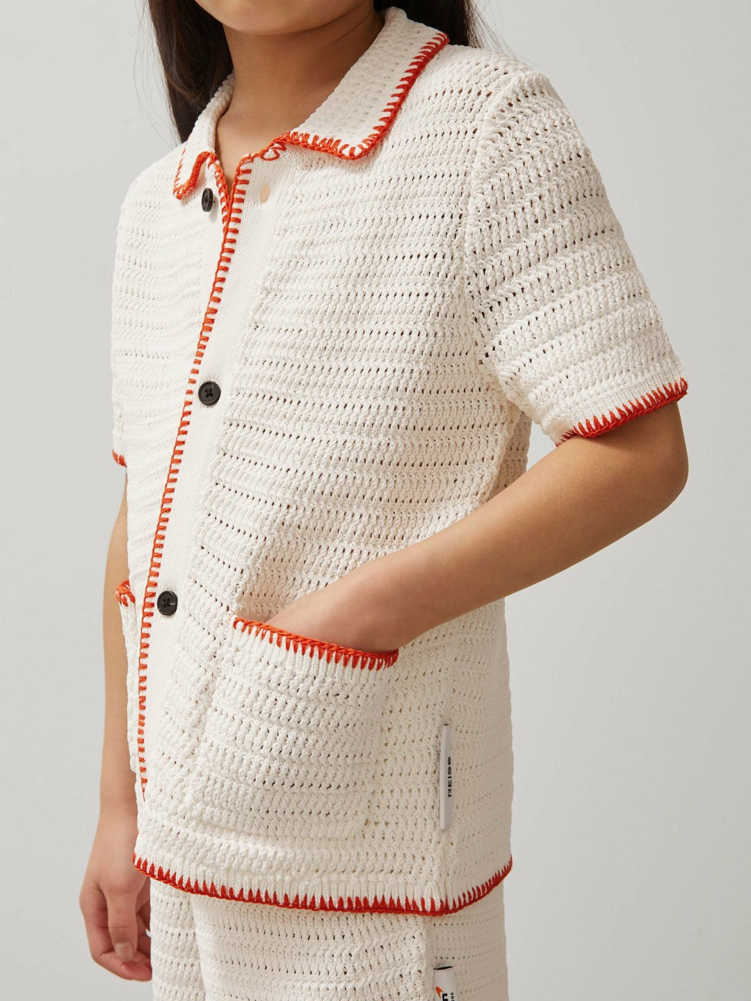 9-13 yrs McLaren F1 Team Crochet Shirt Off White/Orange | Children