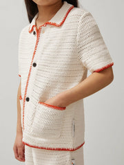9-13 yrs McLaren F1 Team Crochet Shirt Off White/Orange | Children